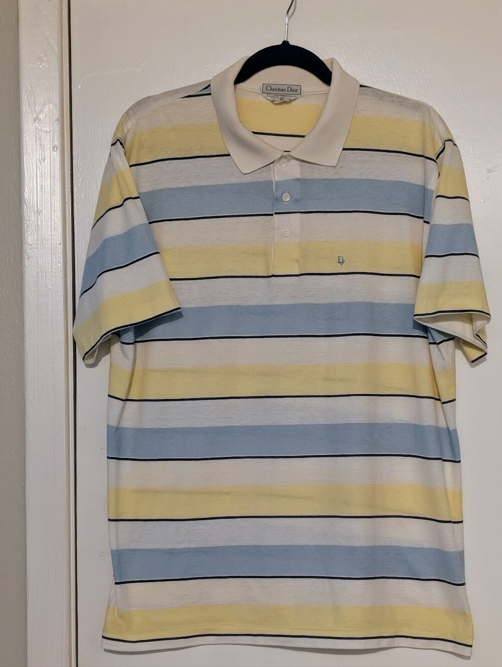 Vintage Christian Dior Polo  Made In Singapore 70s 80s.   XL